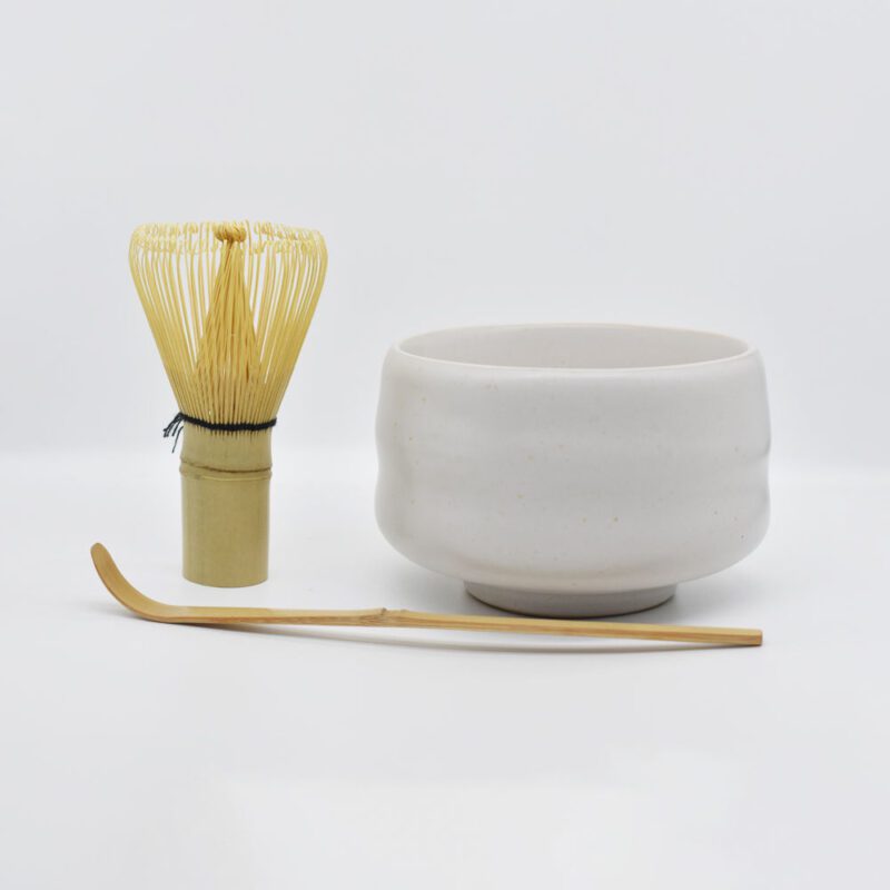 Ceremonial Grade Porcelain White Matcha Bowl