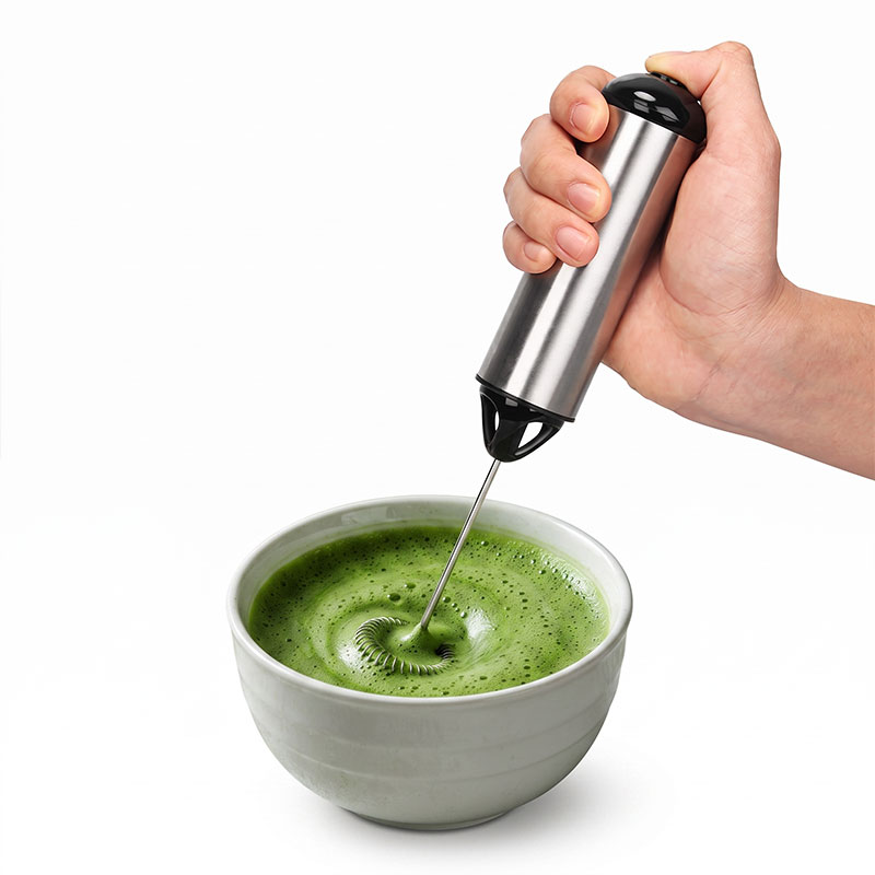 Custom Electric Matcha Stirrer with Protective Cover (2)
