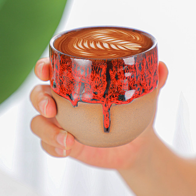 Handmade Drinkware Glazed Pottery Mugs for Coffee