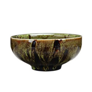 Custom Glaze Green Tea Ceramic Bowl