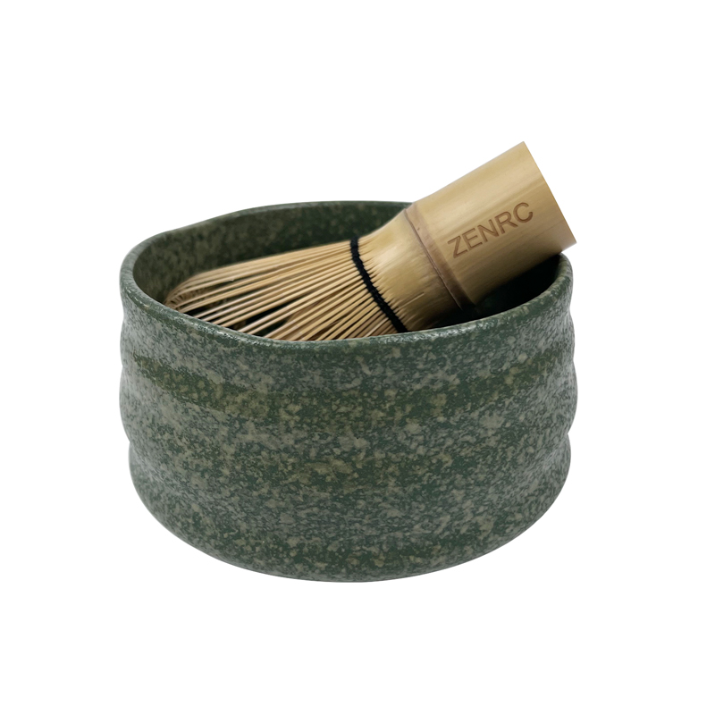 Vintage Green Chawan Pottery for Matcha Mixing