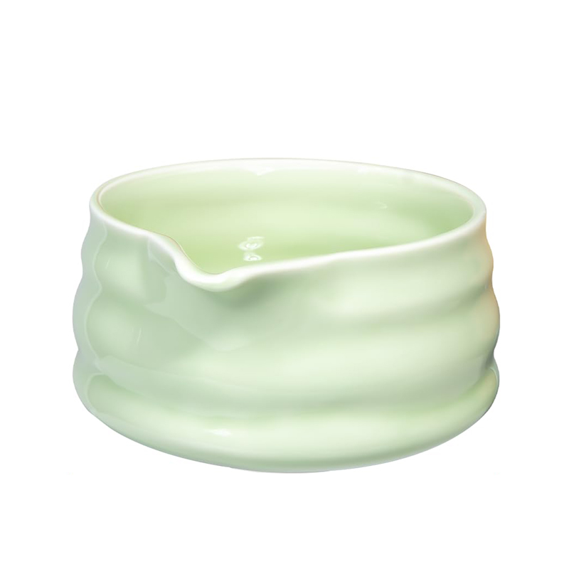 Custom Color Ceramic Matcha Bowl Spout