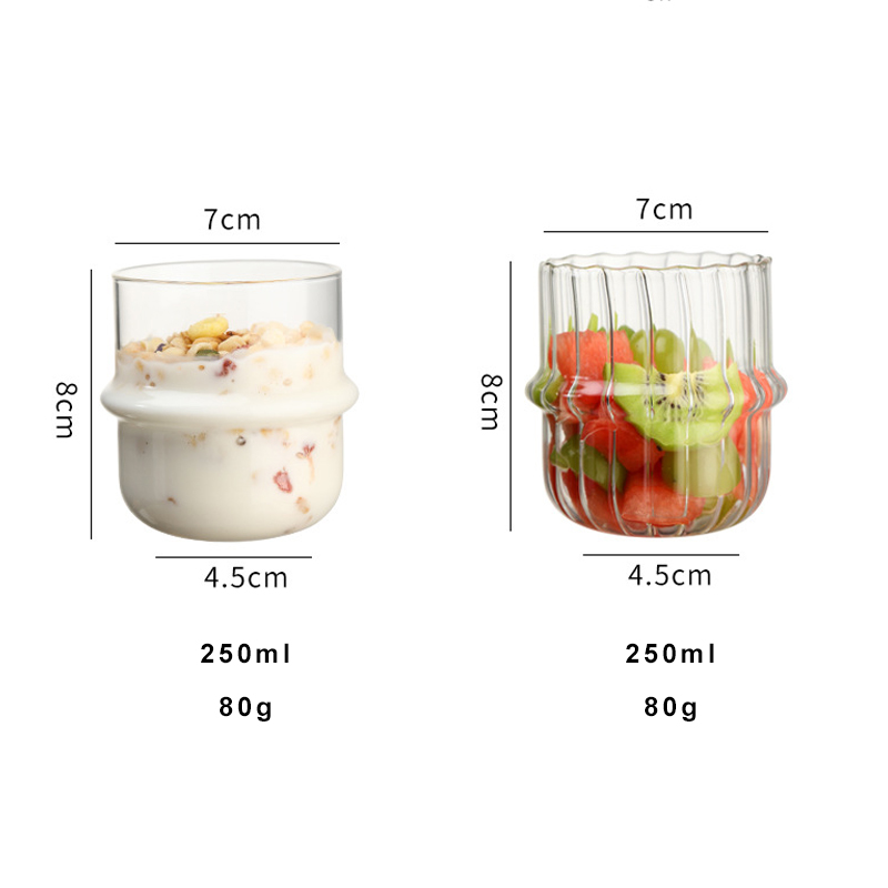 OEm Luxury Clear Glass Matcha Green Tea Cup