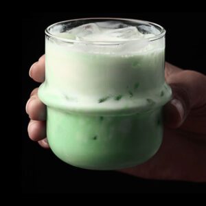 OEm Luxury Clear Glass Matcha Green Tea Cup