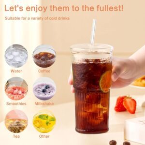 OEM Glass Tumbler With Straw And Lid