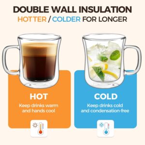 OEM Creative Double Walled Glass Coffee Mugs