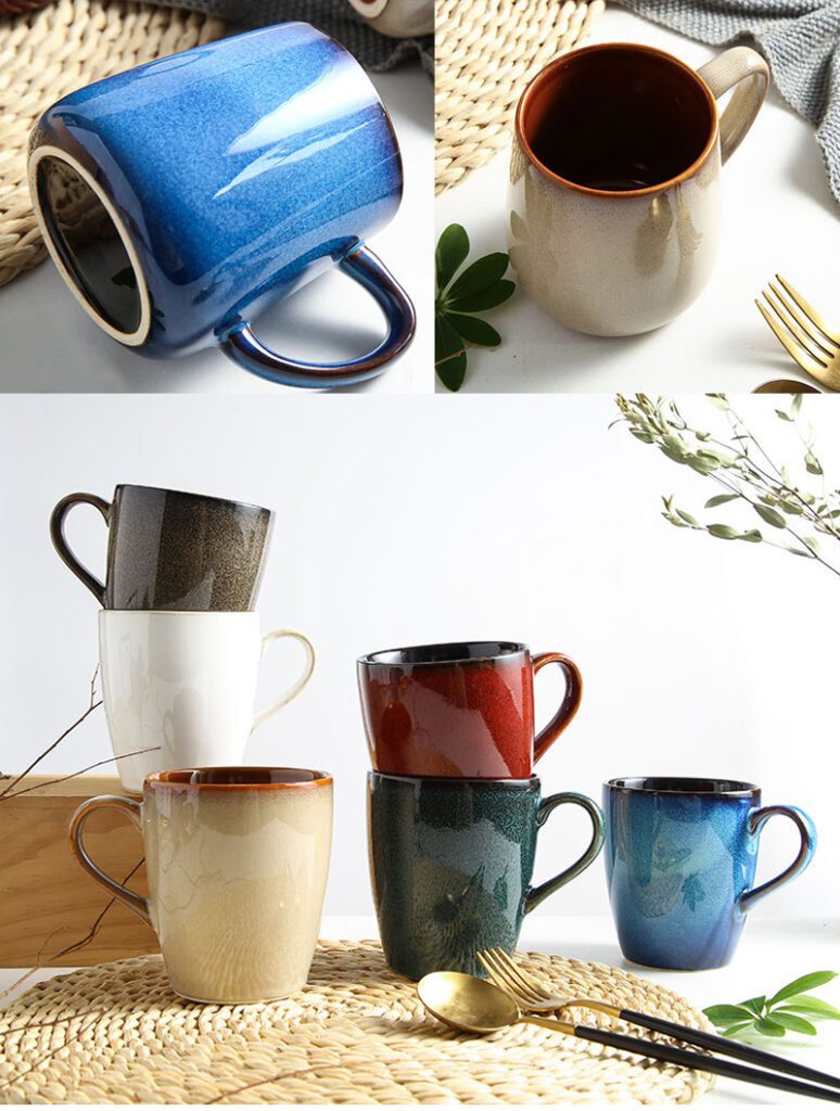 OEM Handmade Large Coffee Cup with Handle 8
