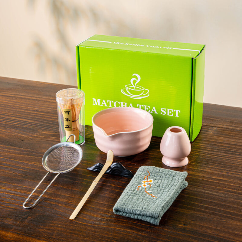 OEM Brand Pink Chawan Cute Matcha Set
