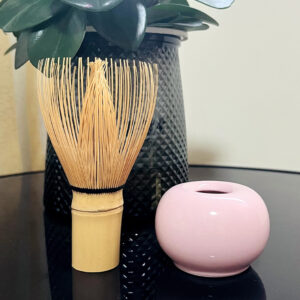Custom Pink Ceramic Matcha Whisk Stand