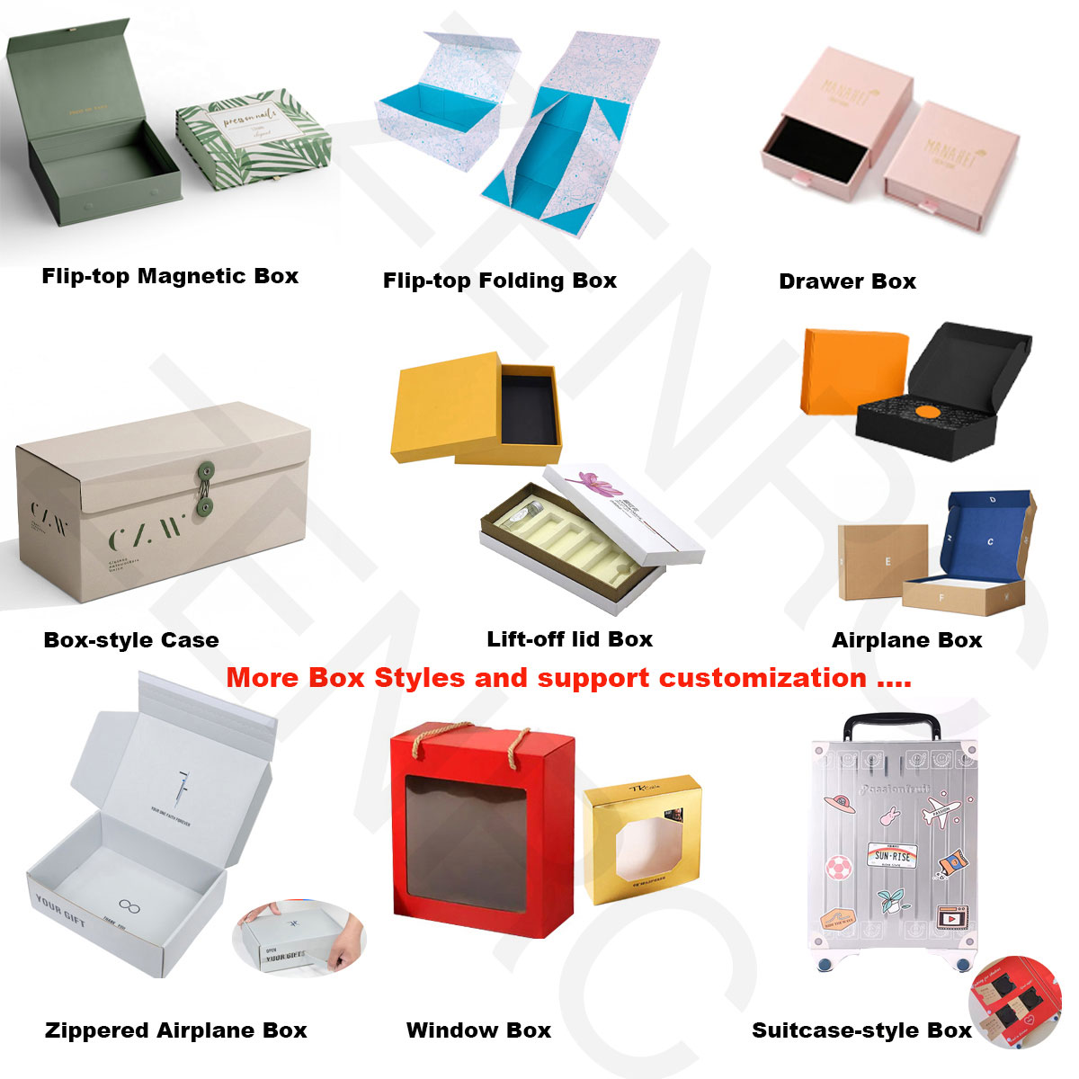 Box Styles & Shapes OEM ODM