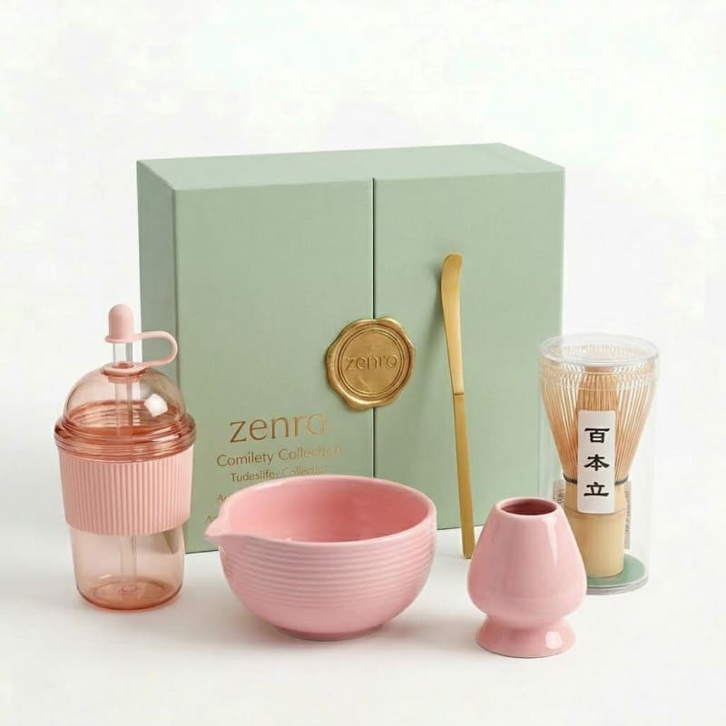 Custom Portable Matcha Cup Set with Gift Box