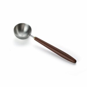 Walnut Matcha Scoop - Stainless Steel Measuring Spoon Set (2)