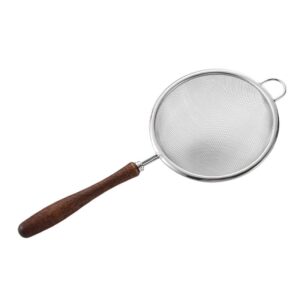 Walnut Wood Handle Matcha Strainer - Fine Mesh Tea Filter