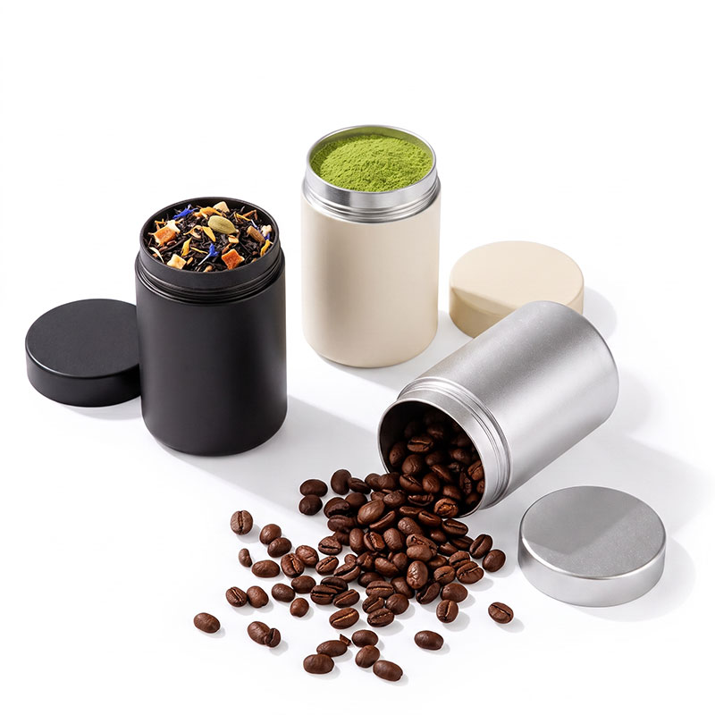 Aluminum Matcha Canister Wholesale - 50g Airtight Metal Jar (3)