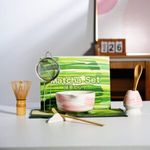 Brushstroke Ceramic Matcha Set Wholesale - Hand Painted Kit