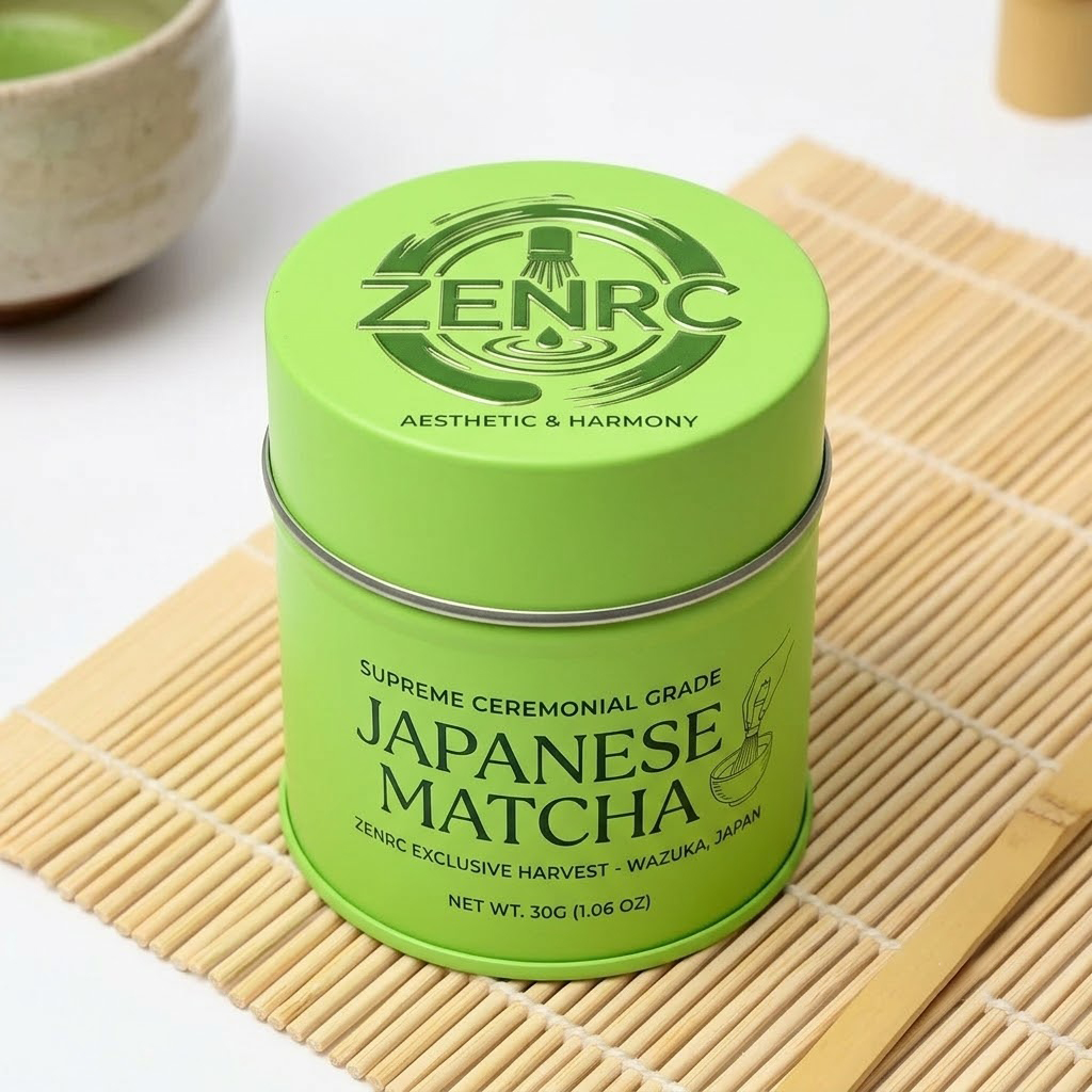 Double Lid Matcha Tin Wholesale - 50g Airtight Metal Can (6)