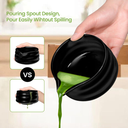 Custom Color Ceramic Matcha Bowl Spout